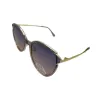 Golden-framed gradient lens sunglasses with metal temples are light, comfortable and provide outdoor sun protection Item Picture